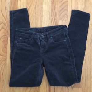 KUT Mia Toothpick Skinny Grey Cords